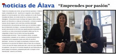 «Emprendes por pasión» Noticias de Álava