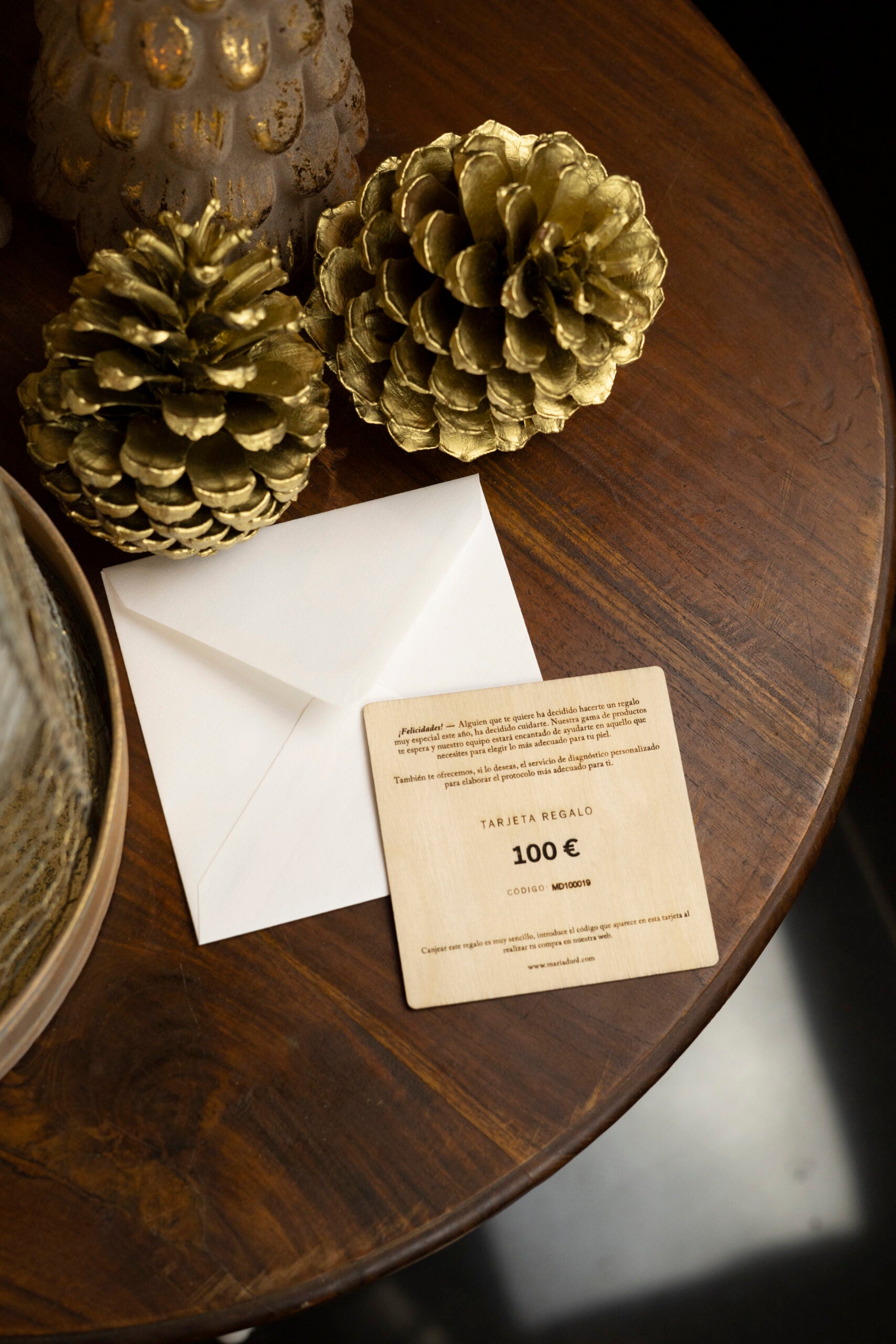 Wood gift card