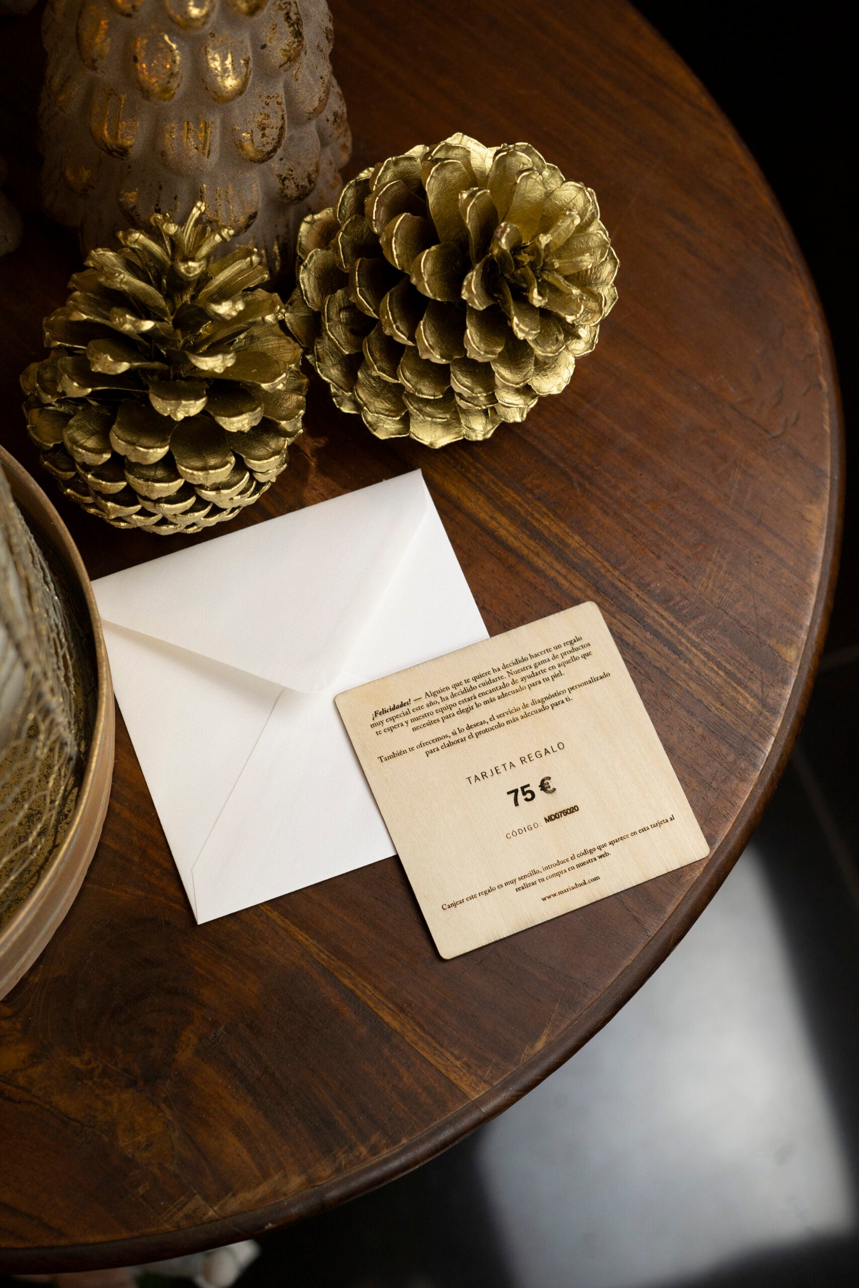 Wood gift card